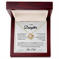 To My Daughter/ Love Knot Necklace